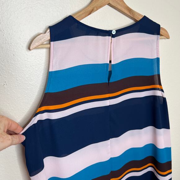 Daniel Rainn Blue White Stripe Tank PXL - Picture 5 of 8